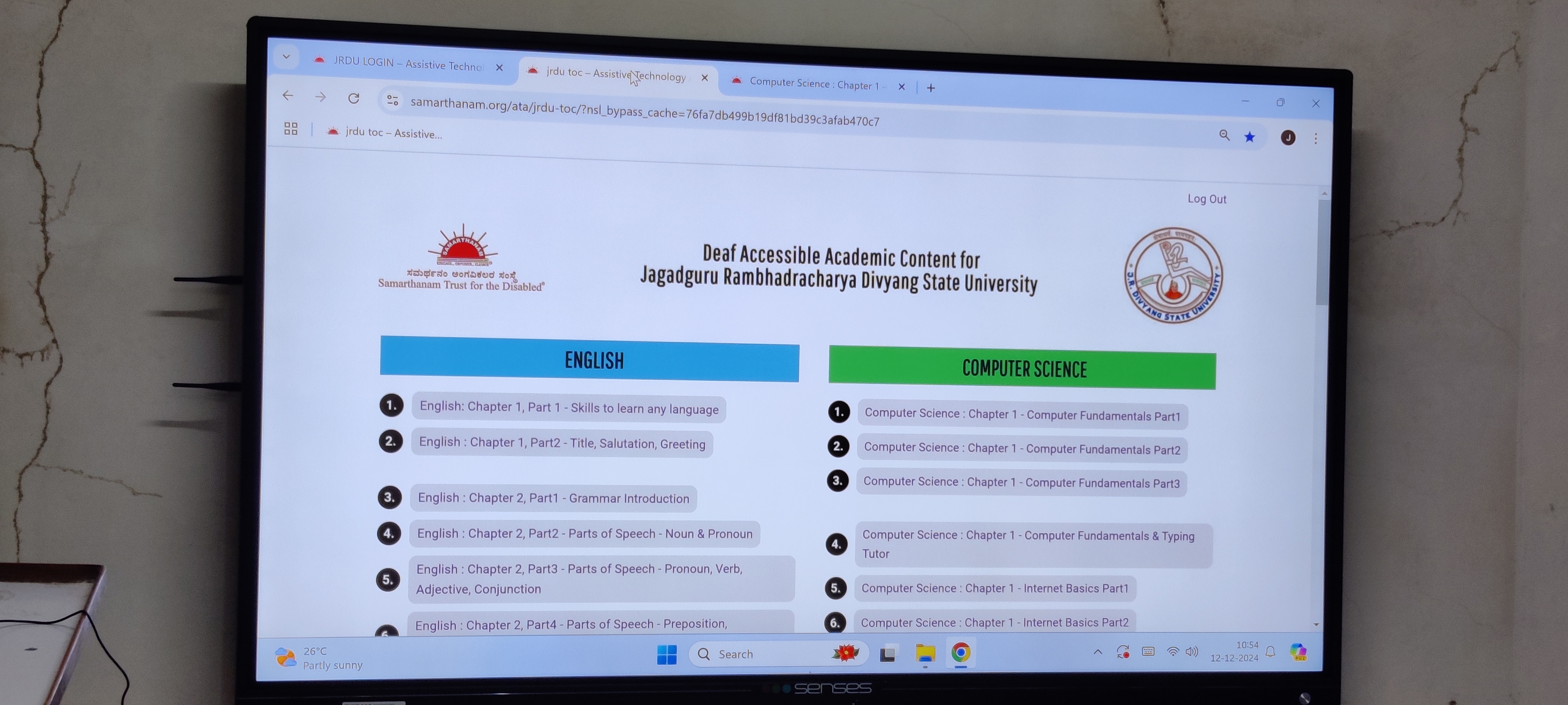 1. Implementation of Let'sTalkSign at JRDS University, Chitrakoot, Uttar Pradesh